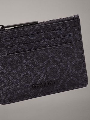 classic mono black logo cardholder for men calvin klein