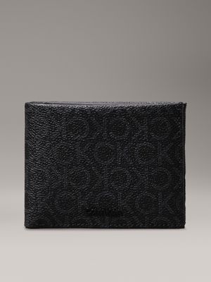 black logo rfid billfold wallet for men calvin klein