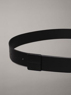 ck black smooth leather belt for men calvin klein