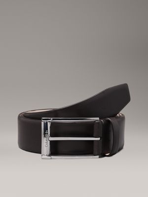 brown leather belt for men calvin klein