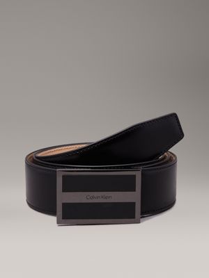 black leather belt for men calvin klein