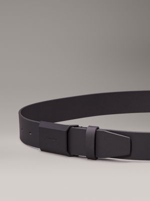 ck black smooth leather belt for men calvin klein