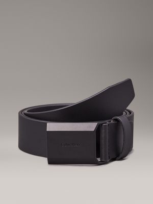 black leather belt for men calvin klein