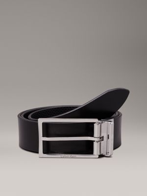 black reversible leather belt for men calvin klein