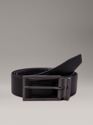 ck black nano mono/ck black smooth reversible leather belt for men calvin klein