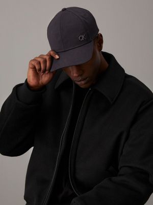 ck black twill cap for men calvin klein