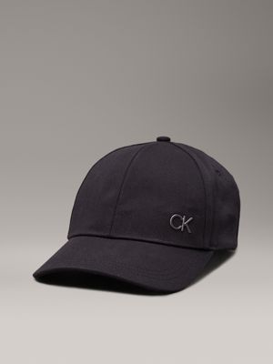 black twill cap for men calvin klein