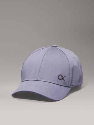 grey twill cap for men calvin klein