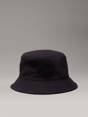 ck black twill bucket hat for men calvin klein