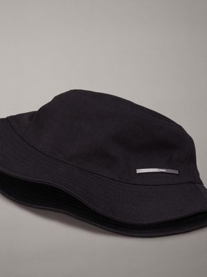 ck black twill bucket hat for men calvin klein