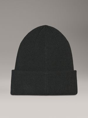 midnight forest knit beanie for men calvin klein