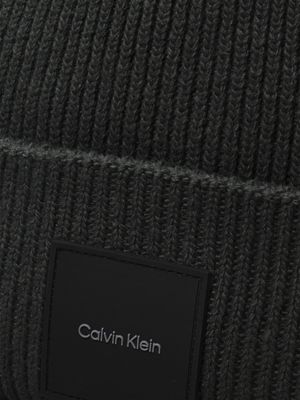 midnight forest knit beanie for men calvin klein