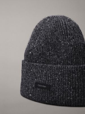 iron gate warm wool blend beanie for men calvin klein