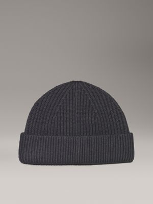 iron gate warm wool blend beanie for men calvin klein