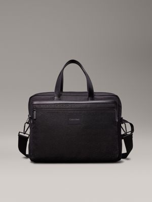 black convertible laptop bag for men calvin klein