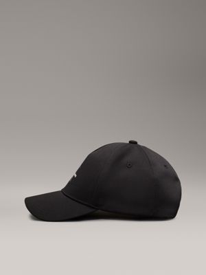 black twill cap with warm fleece for men calvin klein jeans