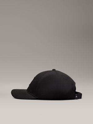 black twill cap with warm fleece for men calvin klein jeans