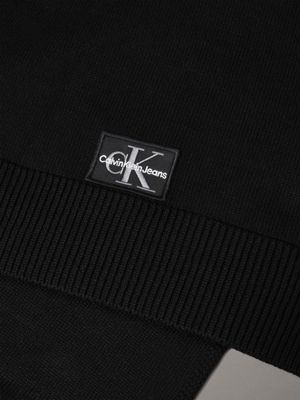 black knit scarf for men calvin klein jeans