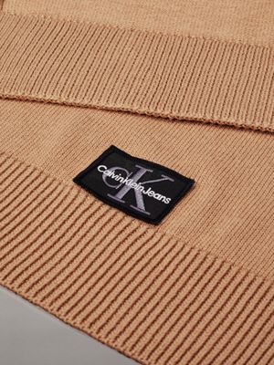 travertine knit scarf for men calvin klein jeans