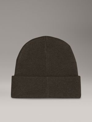 brindle wool blend beanie for men calvin klein jeans