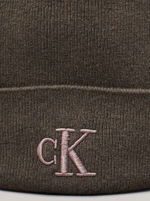 brindle wool blend beanie for men calvin klein jeans