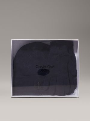 ink geschenkset mit mütze und handschuhen aus wollgemisch für herren - calvin klein jeans