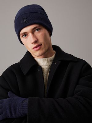 ink geschenkset mit mütze und handschuhen aus wollgemisch für herren - calvin klein jeans