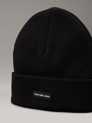 black scarf and beanie gift set for men calvin klein jeans