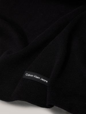 black scarf and beanie gift set for men calvin klein jeans