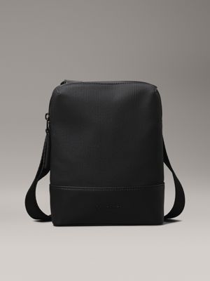 black convertible reporter bag for men calvin klein