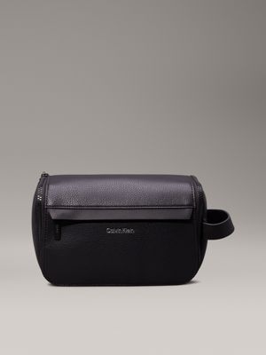 black wash bag for men calvin klein