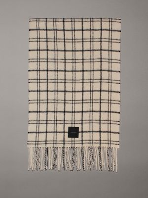 Calvin Klein Black Recycled Polyester Scarf