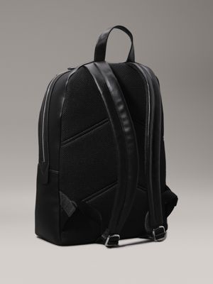 ck black round backpack for men calvin klein