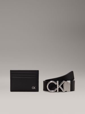 Leather Cardholder and Belt Gift Set Calvin Klein K50K512541BEH