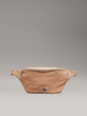 beige bum bag for men calvin klein jeans