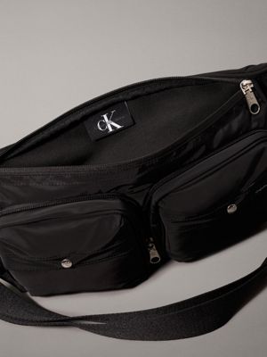 black packable 2-in-1 crossbody sling bag for men calvin klein jeans