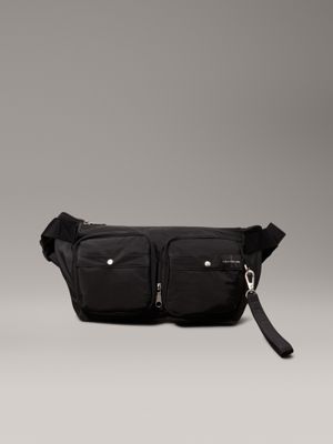 black packable 2-in-1 crossbody sling bag for men calvin klein jeans