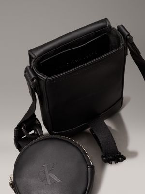 black crossbody phone bag with airpod case for adults gender inclusive calvin klein jeans