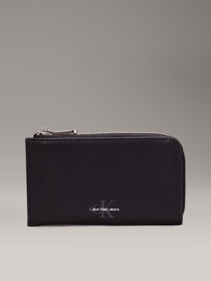 Leather Zip Pouch with Keyring Calvin Klein K50K512583BEH