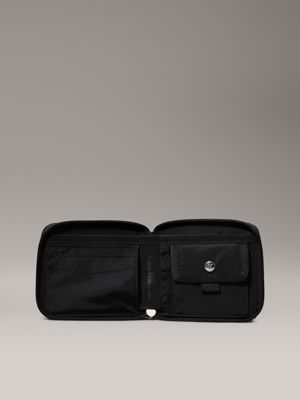 Calvin klein men's wallet with zipper best sale