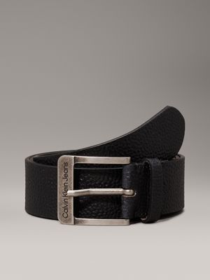 black leather belt for men calvin klein jeans