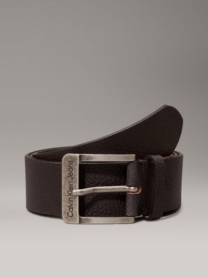 brown leather belt for men calvin klein jeans