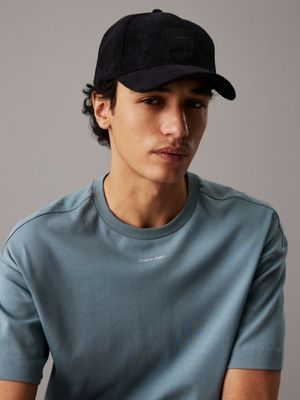 pvh black corduroy cap for men calvin klein