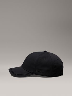 pvh black twill cap for men calvin klein