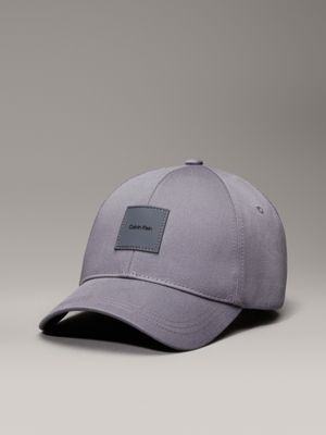 grey twill cap for men calvin klein