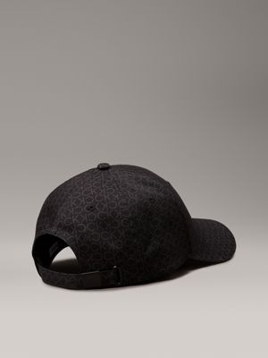 pvh black logo cap for men calvin klein