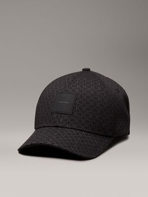 black logo cap for men calvin klein