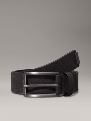 black leren riem voor heren - calvin klein