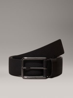 black leather belt for men calvin klein