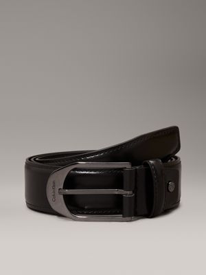 black leather belt for men calvin klein